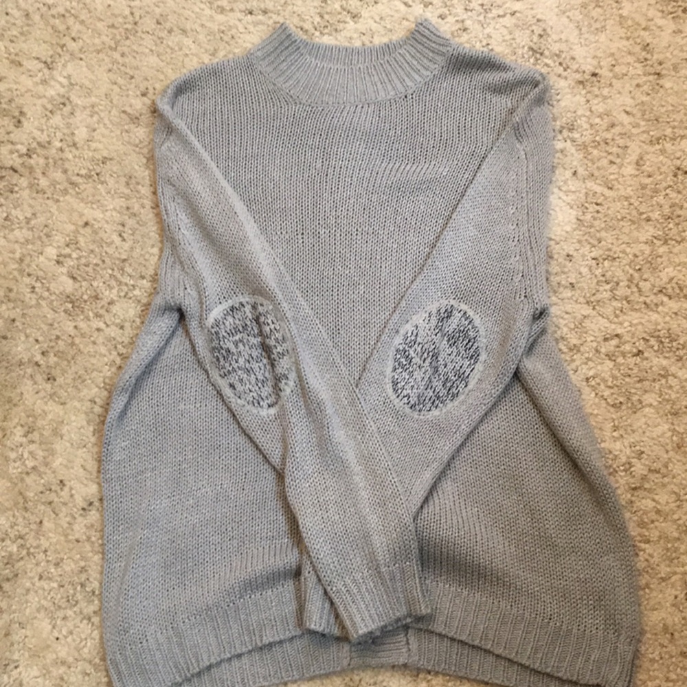 Perfect Condition Gray Alya Sweater Buttons Back